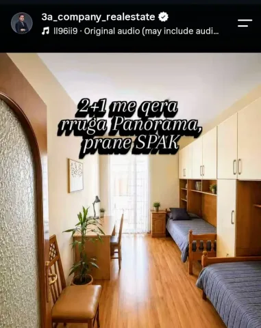 Tirane, jepet me qera apartament 2+1+Ballkon Kati 4, 100 m² 650 € (rruga Panorama, pas SPAK)