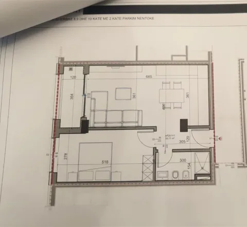 Tirane, shitet apartament 1+1+Ballkon Kati 3, 68 m² 175.000 € (PAZARI I RI)