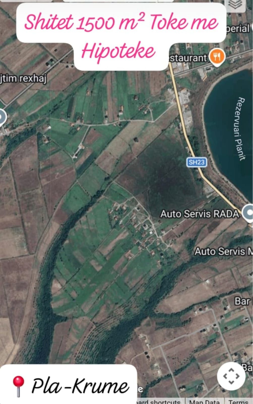 Shitet toke 1500 metra ne Pla - Krume - Has