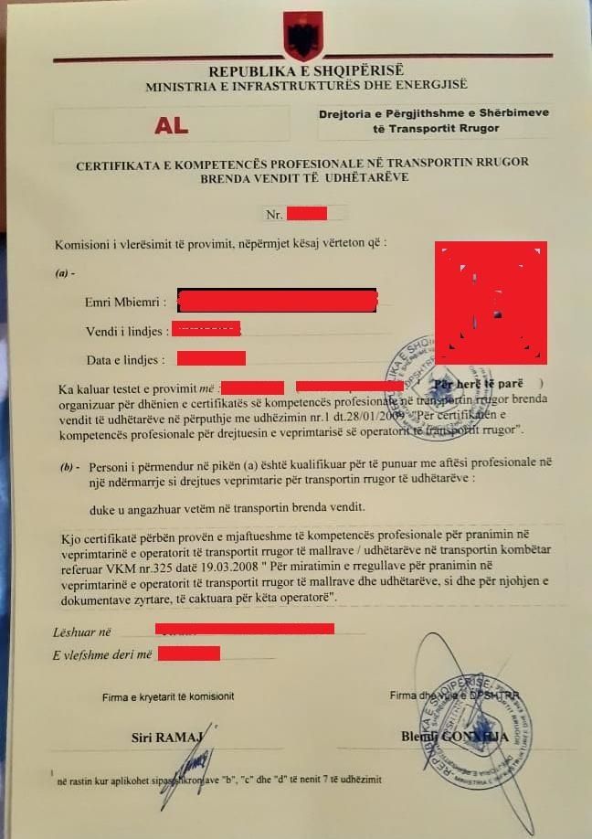 Drejtues Teknik per Veprimtari Transporti Udhetare Mallrash